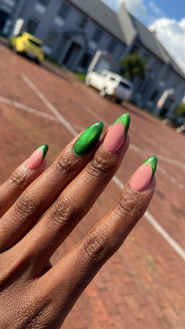 Emerald French Tips